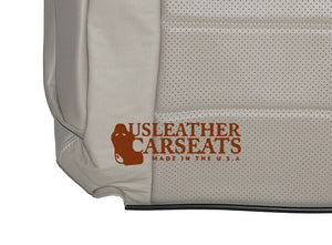1999-02 Cadillac Escalade Driver Lean Back Perforated Leather Seat Cover Shale