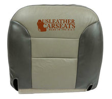 Load image into Gallery viewer, 2000 Chevy Tahoe Limited Driver Side Bottom Leather Seat Cover 2 Tone Gray Black