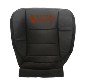 2002 Ford F250 Lariat Driver Side Bottom Replacement Leather Seat Cover Black