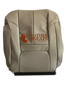 99-02 Cadillac Escalade Passenger Lean Back Perforated Leather Seat Cover Shale