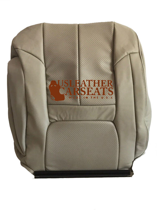99-02 Cadillac Escalade Passenger Lean Back Perforated Leather Seat Cover Shale