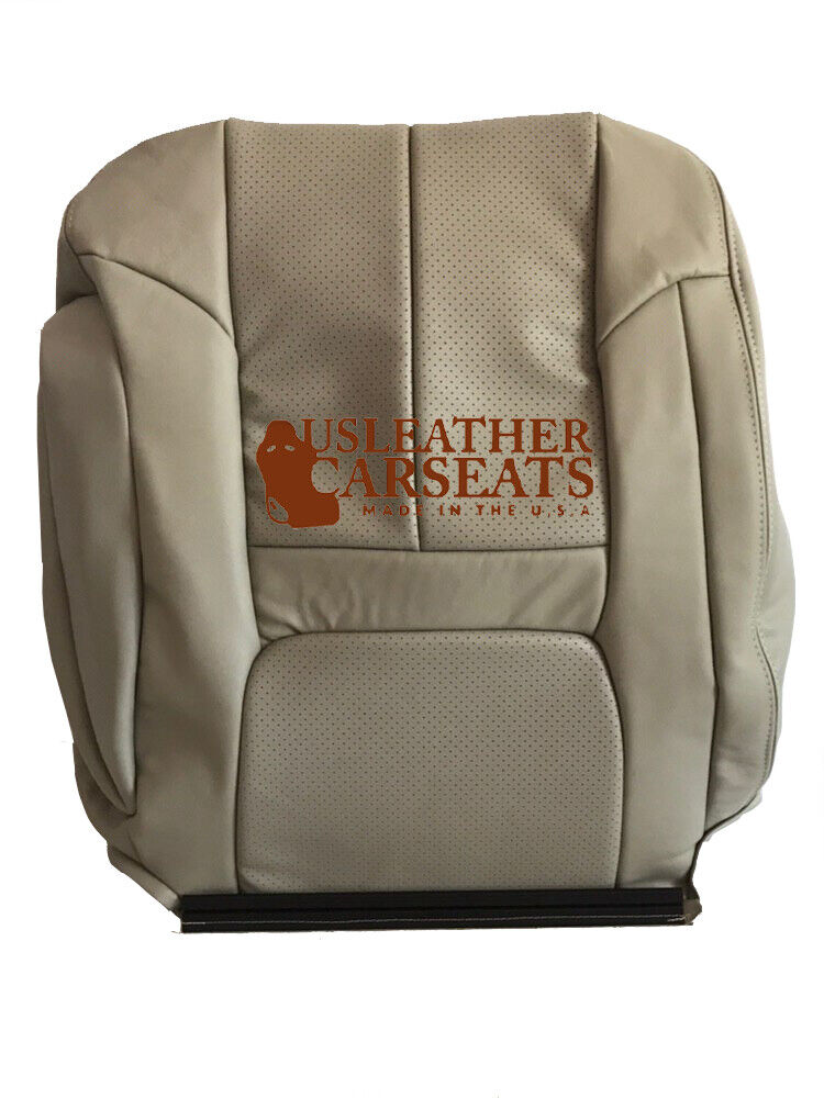 99-02 Cadillac Escalade Passenger Lean Back Perforated Leather Seat Cover Shale