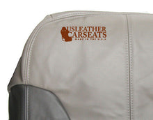 Load image into Gallery viewer, 2000 1999 - GMC Denali Driver Bottom Leather Seat Cover 2 Tone Gray Pattern