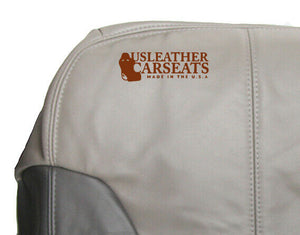 2000 1999 - GMC Denali Driver Bottom Leather Seat Cover 2 Tone Gray Pattern