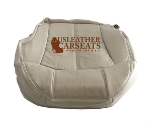 1999-2002 Chevy Silverado Suburban Passenger Bottom Leather Seat Cover Shale