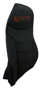 2010-2014 Peterbilt 389 , semi truck Driver Full Front leather seat cover Black
