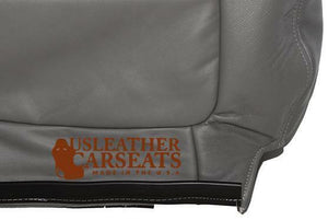 2001 2002 Ford F150 Lariat Driver Lean Back Replacement Leather Seat Cover Gray