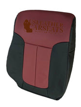Load image into Gallery viewer, 2012 Ford F150 Driver Lean Back Leather Perf Vinyl seat cover 2 tone Blk/Red