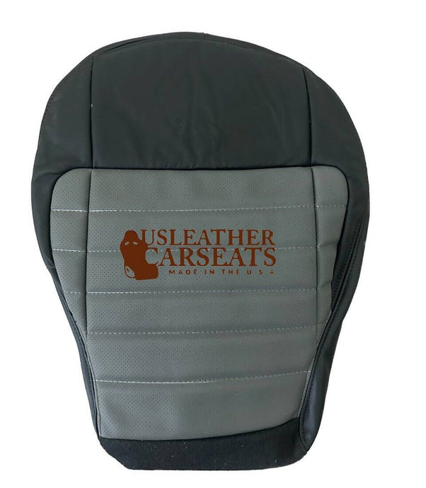 2001 For Harley Davidson Driver bottom 2nd-row Leather  Seat Cover 2 Tone Gray