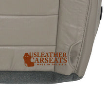 Load image into Gallery viewer, 2010 Ford F250 Lariat Driver Side Bottom Leather Seat Cover Medium Stone Gray