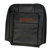 Load image into Gallery viewer, 2003 Harley Davidson Driver Lean Back leather/Vinyl Seat Cover 2 Tone Black/Gray