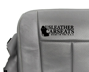 2010 Ford Expedition Driver Side Bottom Perforated Leather Seat Cover Gray