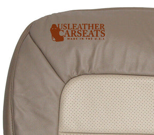 2003 Ford Expedition Driver & Passenger Complete Leather Seat Covers 2 Tone Tan
