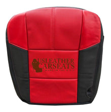 Load image into Gallery viewer, 2007 Ford F350 Lariat Outlaw Left &amp; Right Bottom Leather Seat Cover Black &amp; Red