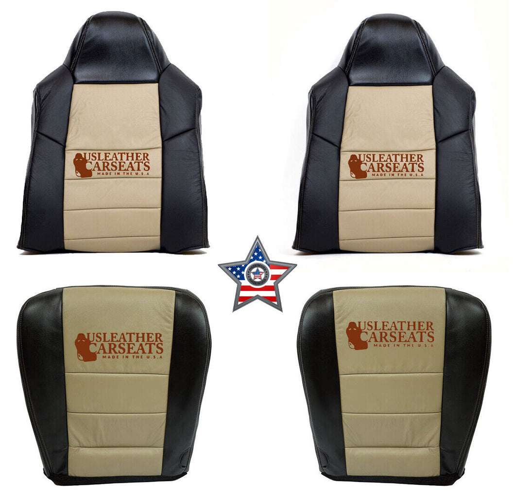 For 2005 Ford Excursion Eddie Bauer Sport Front Replacement LEATHER Seat Covers