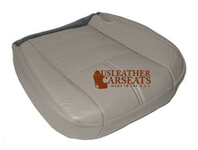 Load image into Gallery viewer, 2010 Ford F250 Lariat Driver Side Bottom Leather Seat Cover Medium Stone Gray