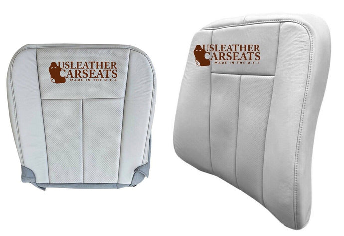 2007-2014 Ford Expedition Front driver side Perforated Leather Seat Cover Gray