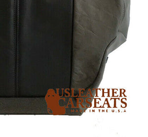 2001 GMC Yukon Denali XL 1500 Driver Side Bottom Leather Seat Cover 2 Tone Gray