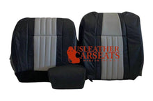 Load image into Gallery viewer, 2003 Ford F150 Harley-Davidson Full Driver oem Leather Seat Covers Black/Gray
