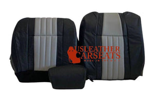 2003 Ford F150 Harley-Davidson Full Driver oem Leather Seat Covers Black/Gray