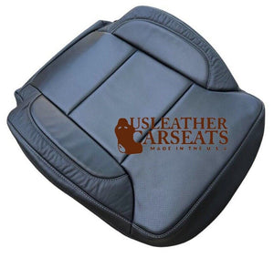 For 2014 - 2019 Chevy Silverado LTZ Full Front Driver  Leather Seat Cover Black
