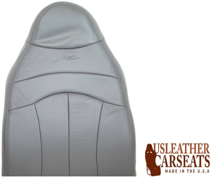 2001 2002 2003 Ford F150 Lariat Driver Side Lean Back Leather Seat Cover GRAY