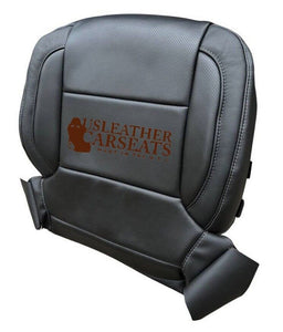 For 2014 - 2019 Chevy Silverado LTZ-Driver Side Bottom Leather Seat Cover Black