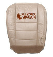 Load image into Gallery viewer, 2006 Ford F250 F350 Lariat Driver Bottom Leather Seat Cover Medium Parchment Tan