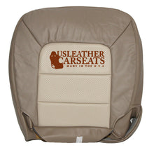 Load image into Gallery viewer, 2004 Ford Expedition Perforated Driver Bottom Leather Seat Cover 2 Tone Tan
