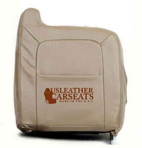 2003-2007 Chevy Silverado Driver Lean Back Synthetic Leather Seat Cover Tan