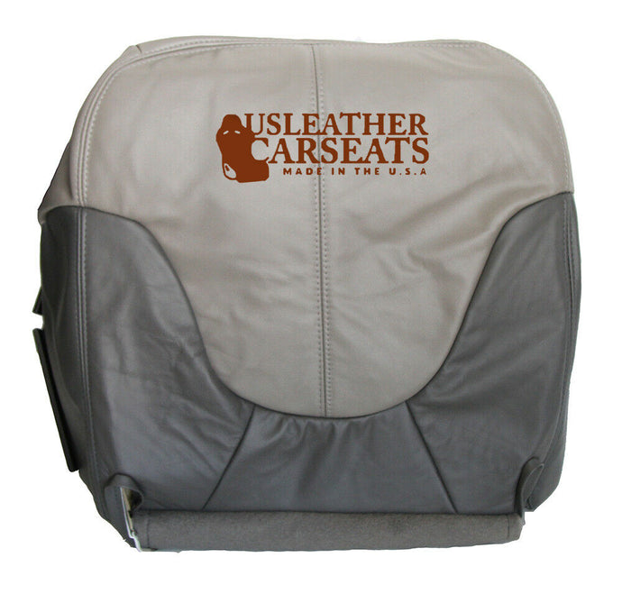 1999 GMC Yukon Denali Driver Side Bottom Leather Seat Cover 2 Tone Gray