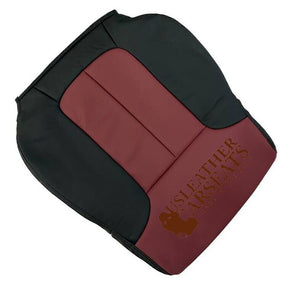2010 Ford F150 Driver Full Front Leather Perf Vinyl seat cover 2 tone Black/Red