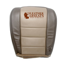 Load image into Gallery viewer, 2002-2004 Ford Excursion Eddie Bauer Driver Bottom Vinyl Seat Cover 2 Tone Tan