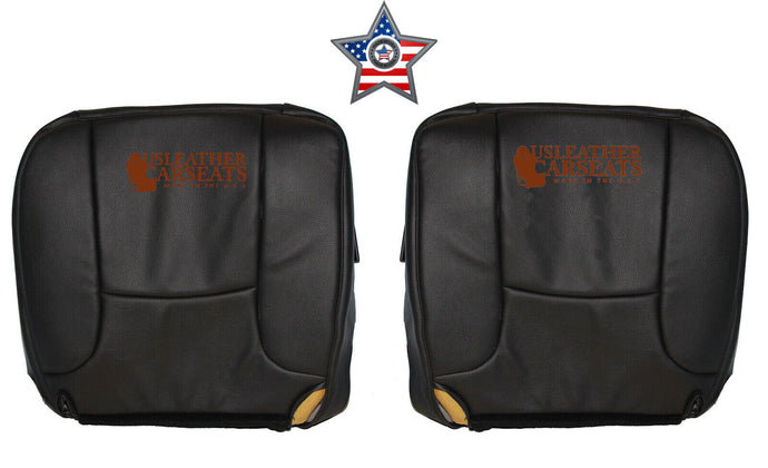 2005 For Dodge Ram 1500 Driver & Passenger Bottom Vinyl Seat Covers dark gray