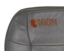 Load image into Gallery viewer, 1999 Lincoln Navigator Driver Side Bottom Replacement LEATHER Seat Cover Gray