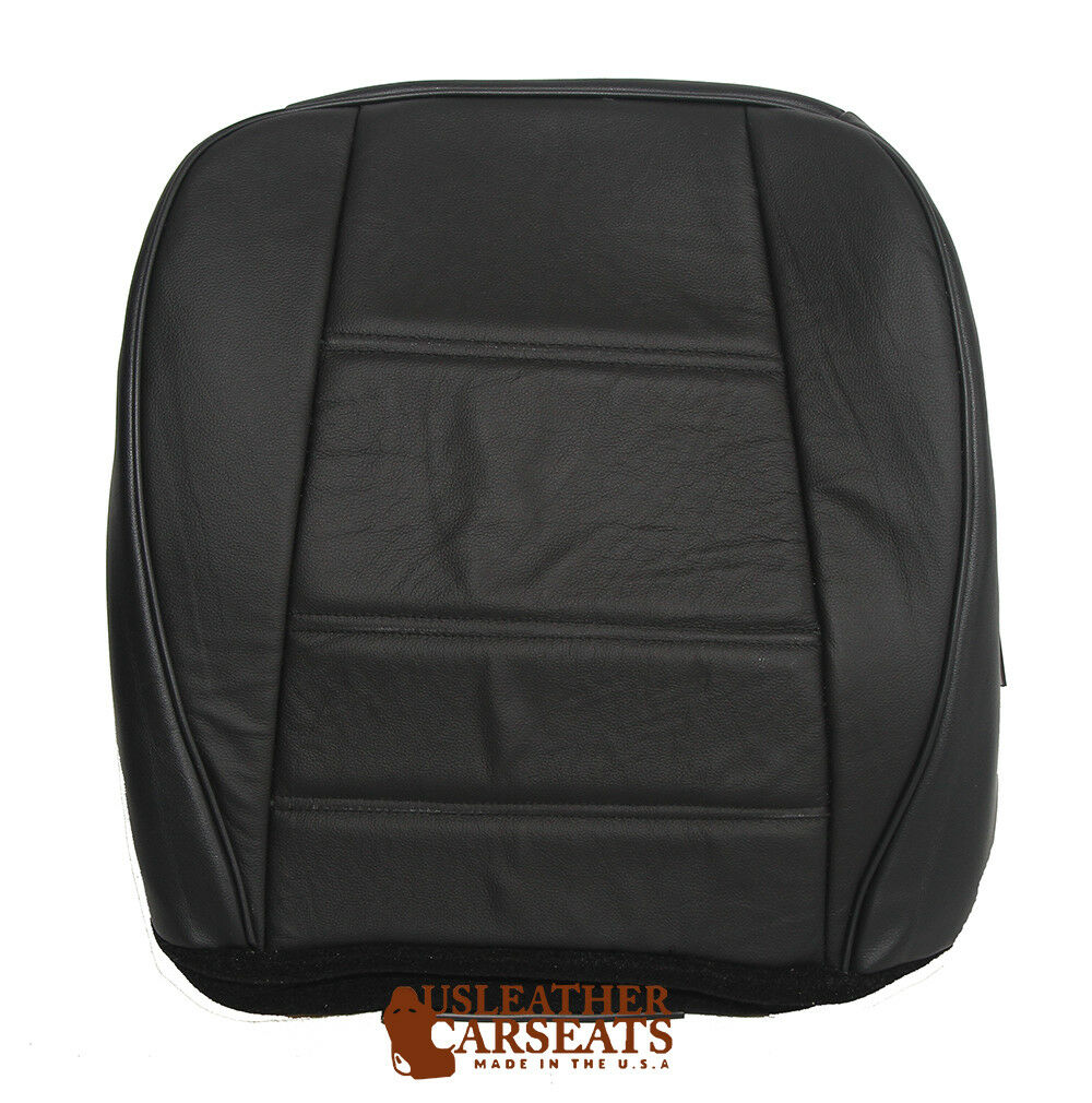 2002 Ford Mustang Driver Side Bottom Replacement Leather Seat Cover Black