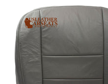 Load image into Gallery viewer, 02-03 Ford F250 F350 Lariat Passenger Bottom Leather Perforated Seat Cover Gray
