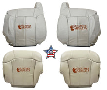 Load image into Gallery viewer, 2002 Cadillac Escalade Full Front Perforated Leather Seat Covers Shale Tan