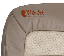 Load image into Gallery viewer, 2005 Ford Expedition Passenger Bottom PERFORATED Leather Seat Cover 2 TONE TAN