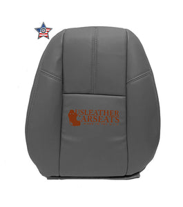 2007-2013 Chevy Silverado Full Front Vinyl Seat Cover Dark Titanium Gray