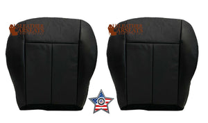 2005-2010 Fits Chrysler 300 Driver & Passenger Bottom Leather Seat Covers Black