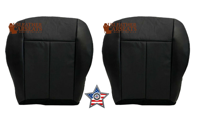 2005-2010 Fits Chrysler 300 Driver & Passenger Bottom Leather Seat Covers Black