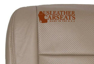 2002-2007 Ford F250 Lariat Driver Bottom Vinyl Perforated Leather Seat Cover Tan