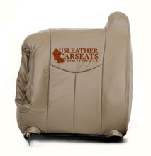 Load image into Gallery viewer, 2003-2007 GMC Sierra Yukon Tahoe Driver Side Lean Back Leather Seat Cover Tan