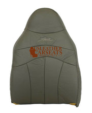 Load image into Gallery viewer, 2003 Ford F150 Lariat XLT Driver Lean Back Leather Replacement Seat Cover GRAY