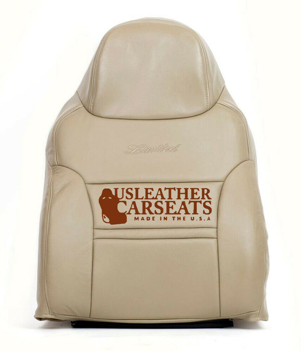 2000 2001 Ford Excursion Limited XLT Driver Lean Back Leather Seat Cover Tan