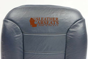 1995-1998 1999 Chevy Suburban Driver Bottom Leather Seat Cover Blue