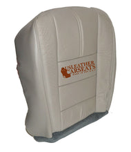 Load image into Gallery viewer, 2010 Ford F250 Lariat Driver Side Bottom Leather Seat Cover Medium Stone Gray