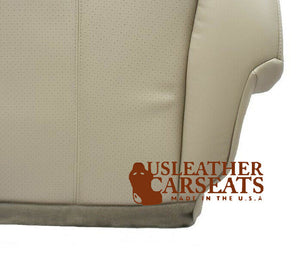 2002 Cadillac Escalade Full Front Perforated Leather Seat Covers Shale Tan