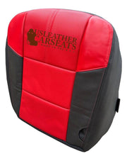 Load image into Gallery viewer, 2007 Ford F350 Lariat Outlaw Left &amp; Right Bottom Leather Seat Cover Black &amp; Red